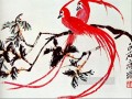 Qi Baishi aves del paraíso tinta china antigua